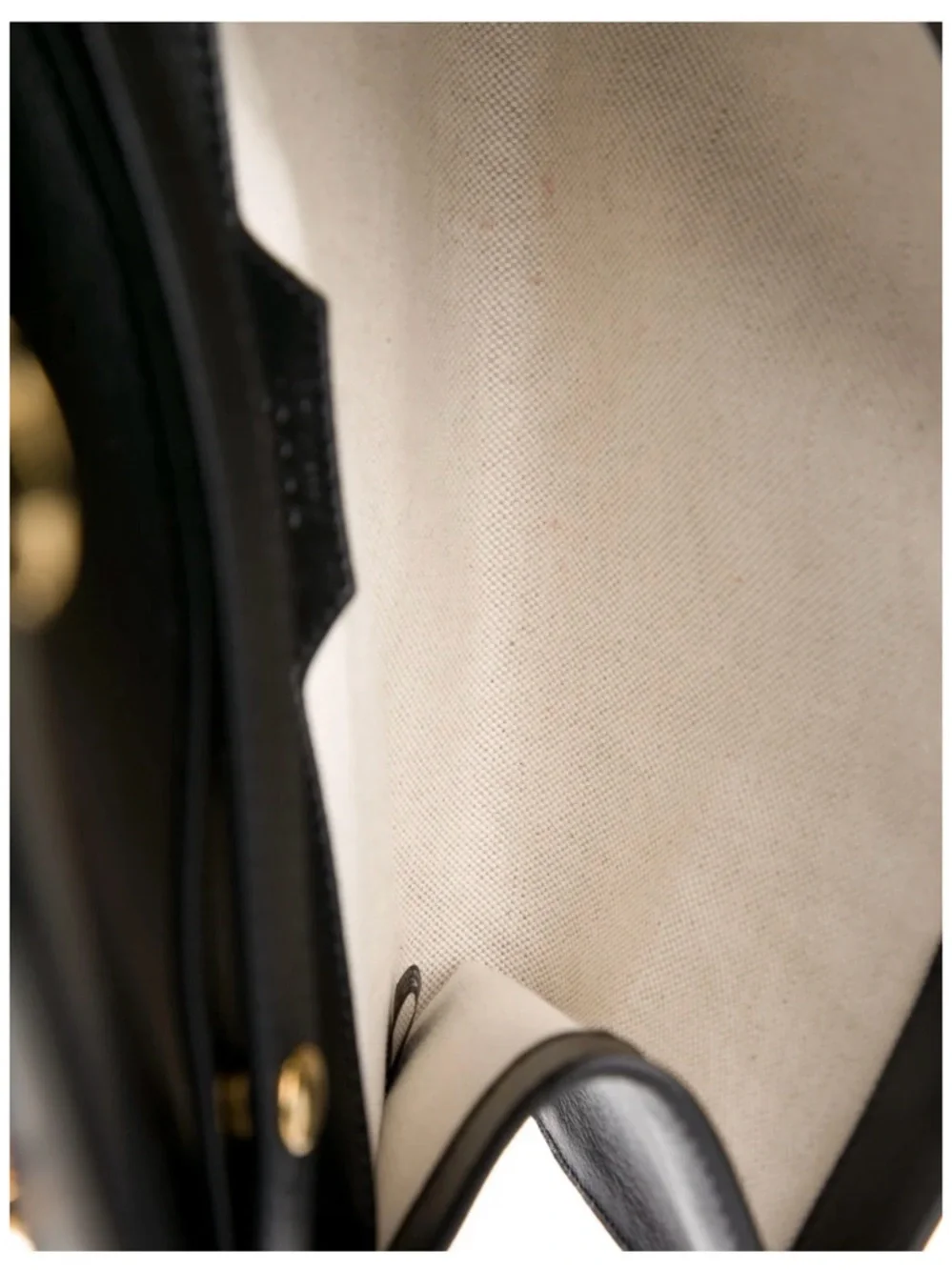 Gucci Black Leather Clutch with Bamboo Top Handle and Gold Chain - Picture 6 of 6